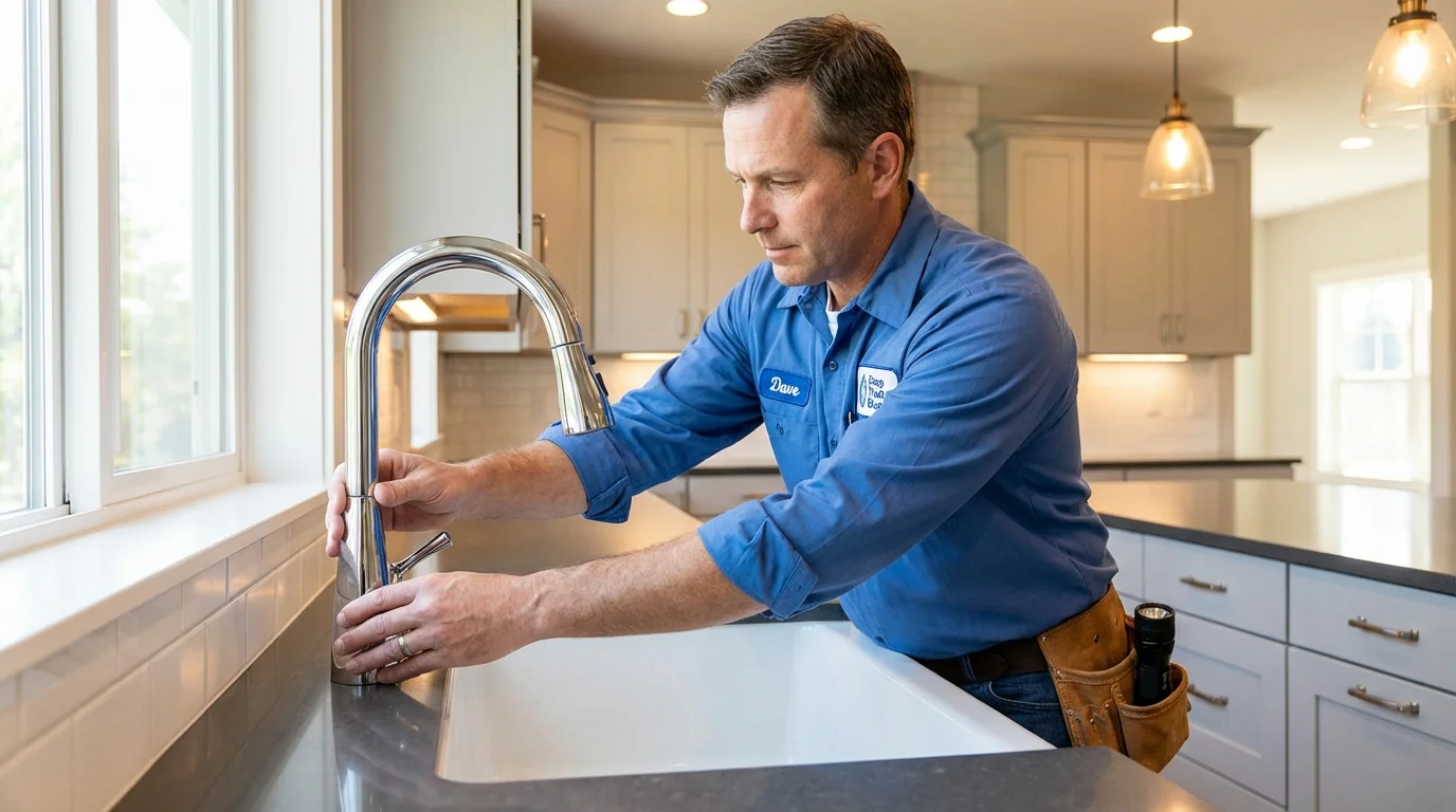 Kitchen faucet installation by Johns Plumbing LLC in Rome
