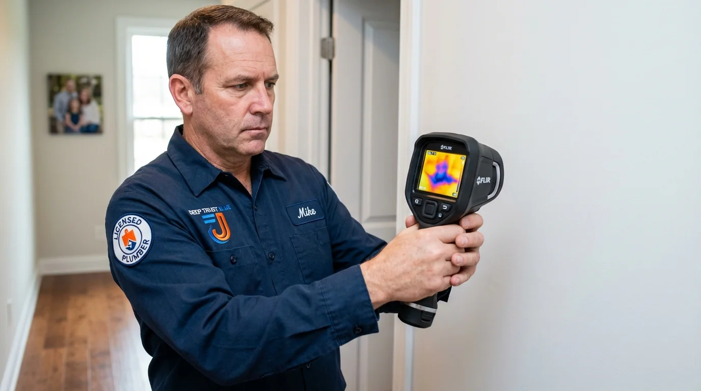 Thermal imaging leak detection by Johns Plumbing LLC in Rome